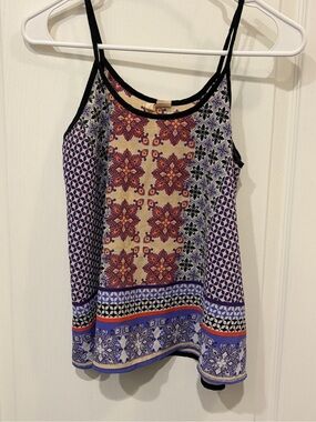 Shrinking Violet Purple Multi Boho Spaghetti Strap Camisole